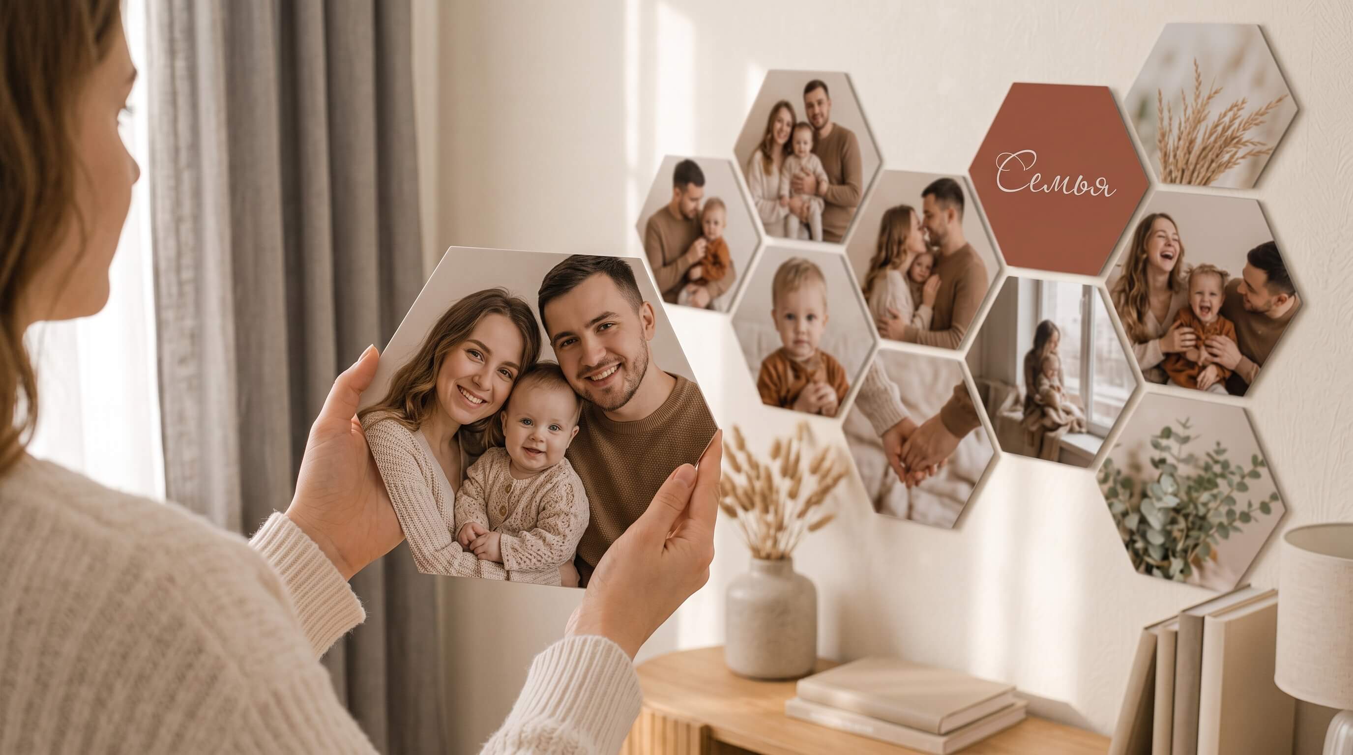 MODULIKE photo collage on wall